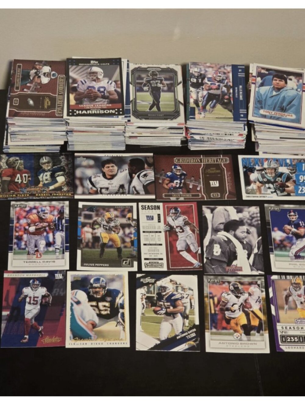 500 Football Card Lot Topps Panini 1992 - 2020 Various Brands Seau Simms Bruschi